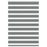 Vidaxl zebra rolgordijn 105x100 cm stofbreedte 100,9 cm donkergrijs
