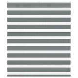 Vidaxl zebra rolgordijn 125x100 cm stofbreedte 120,9 cm donkergrijs