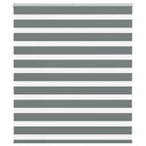 Vidaxl zebra rolgordijn 135x100 cm stofbreedte 130,9 cm donkergrijs