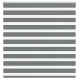 Vidaxl zebra rolgordijn 150x100 cm stofbreedte 145,9 cm donkergrijs