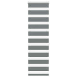 Vidaxl zebra rolgordijn 50x150 cm stofbreedte 45,9cm donkergrijs