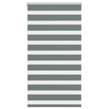 Vidaxl zebra rolgordijn 90x150 cm stofbreedte 85,9 cm donkergrijs