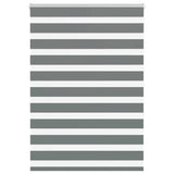 Vidaxl zebra rolgordijn 95x150 cm stofbreedte 90,9 cm donkergrijs