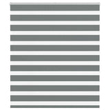 Vidaxl zebra rolgordijn 120x150 cm stofbreedte 115,9 cm donkergrijs