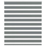 Vidaxl zebra rolgordijn 105x150 cm stofbreedte 100,9 cm donkergrijs