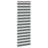 Vidaxl zebra rolgordijn 80x200 cm stofbreedte 75,9 cm donkergrijs