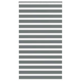 Vidaxl zebra rolgordijn 125x200 cm stofbreedte 120,9 cm donkergrijs