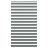 Vidaxl zebra rolgordijn 130x200 cm stofbreedte 125,9 cm donkergrijs