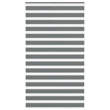 Vidaxl zebra rolgordijn 135x200 cm stofbreedte 130,9 cm donkergrijs