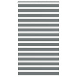 Vidaxl zebra rolgordijn 125x230 cm stofbreedte 120,9 cm donkergrijs