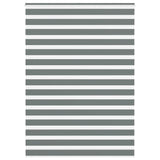 Vidaxl zebra rolgordijn 155x230 cm stofbreedte 150,9 cm donkergrijs