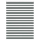 Vidaxl zebra rolgordijn 165x230 cm stofbreedte 160,9 cm donkergrijs