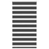 Vidaxl zebra rolgordijn 85x100 cm stofbreedte 80,9 cm zwart