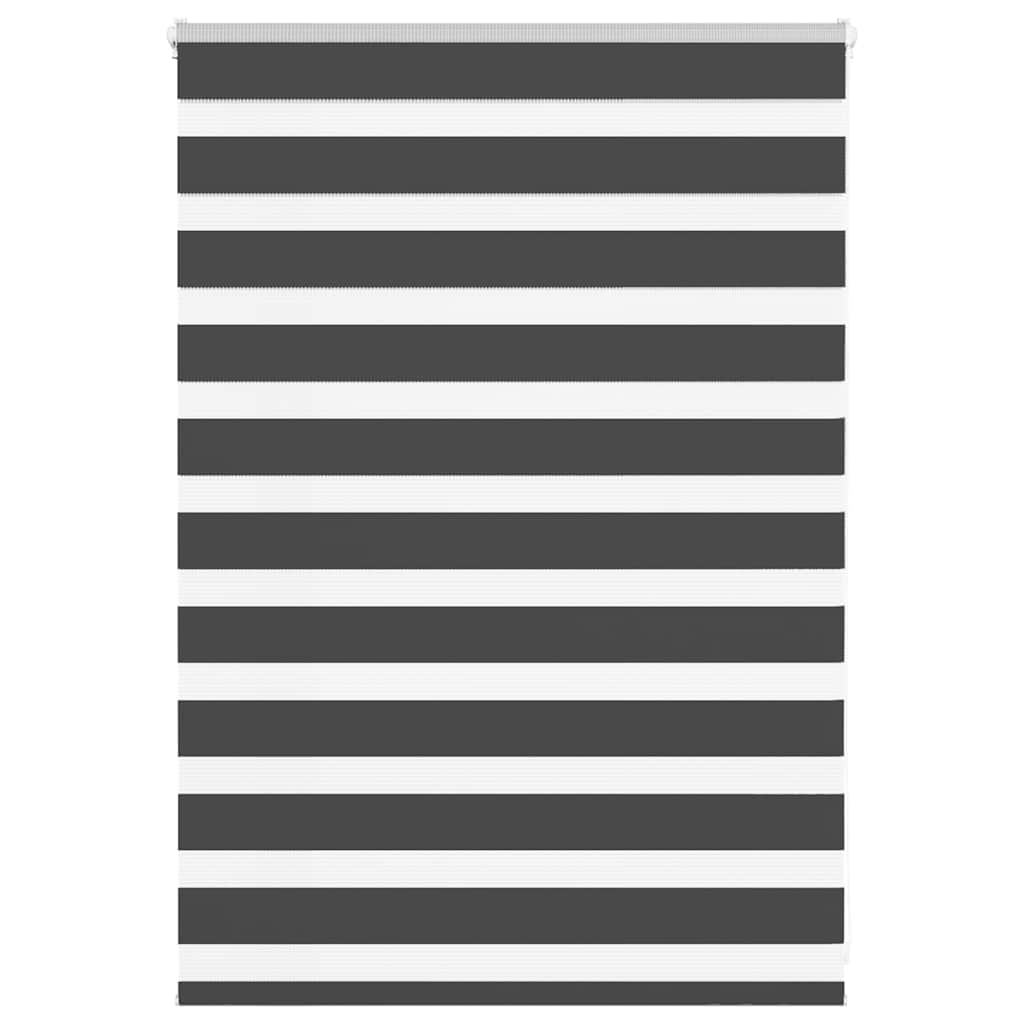 Vidaxl zebra rolgordijn 95x100 cm stofbreedte 90,9 cm zwart