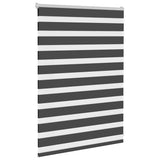 Vidaxl zebra rolgordijn 100x100 cm stofbreedte 95,9 cm zwart