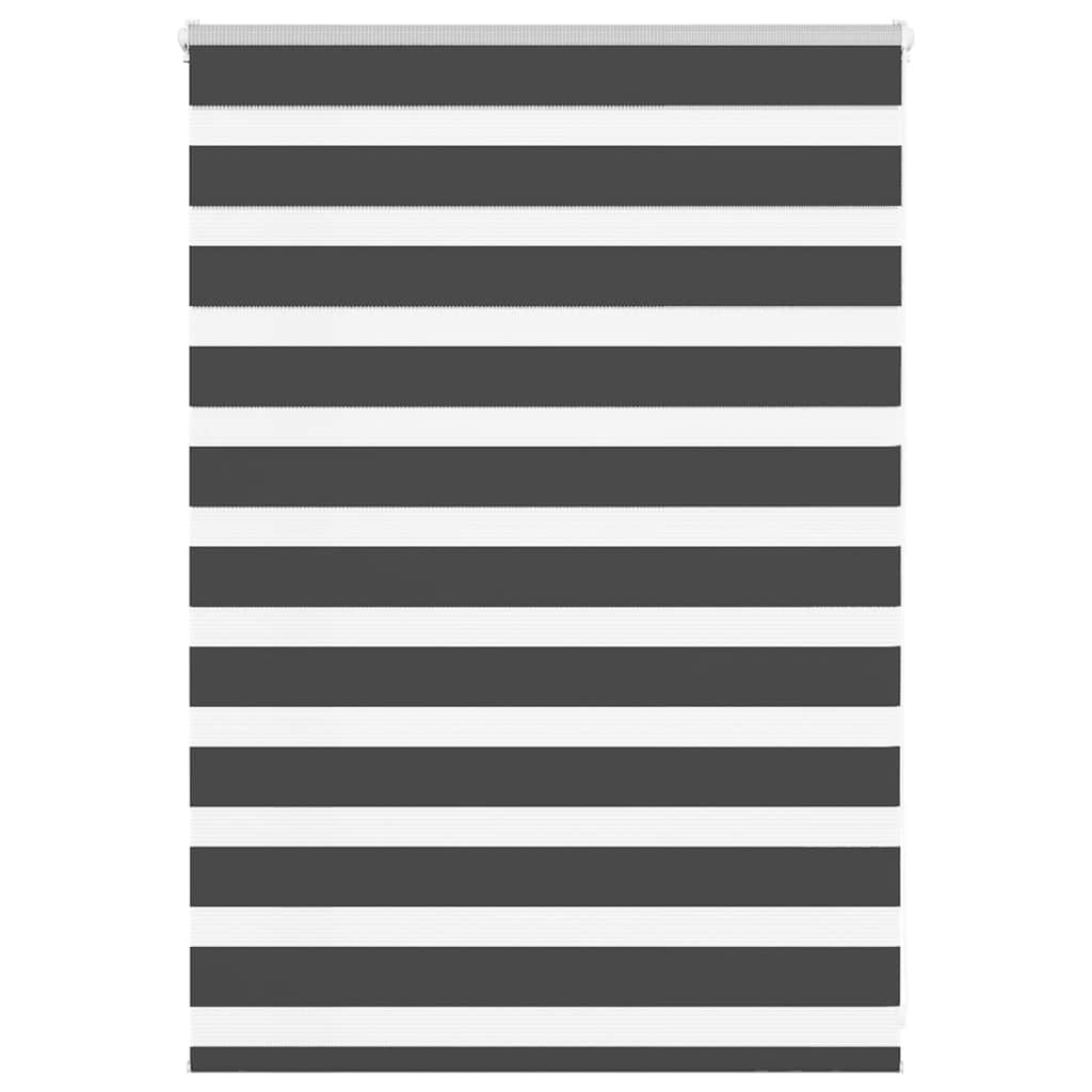 Vidaxl zebra rolgordijn 105x100 cm stofbreedte 100,9 cm zwart