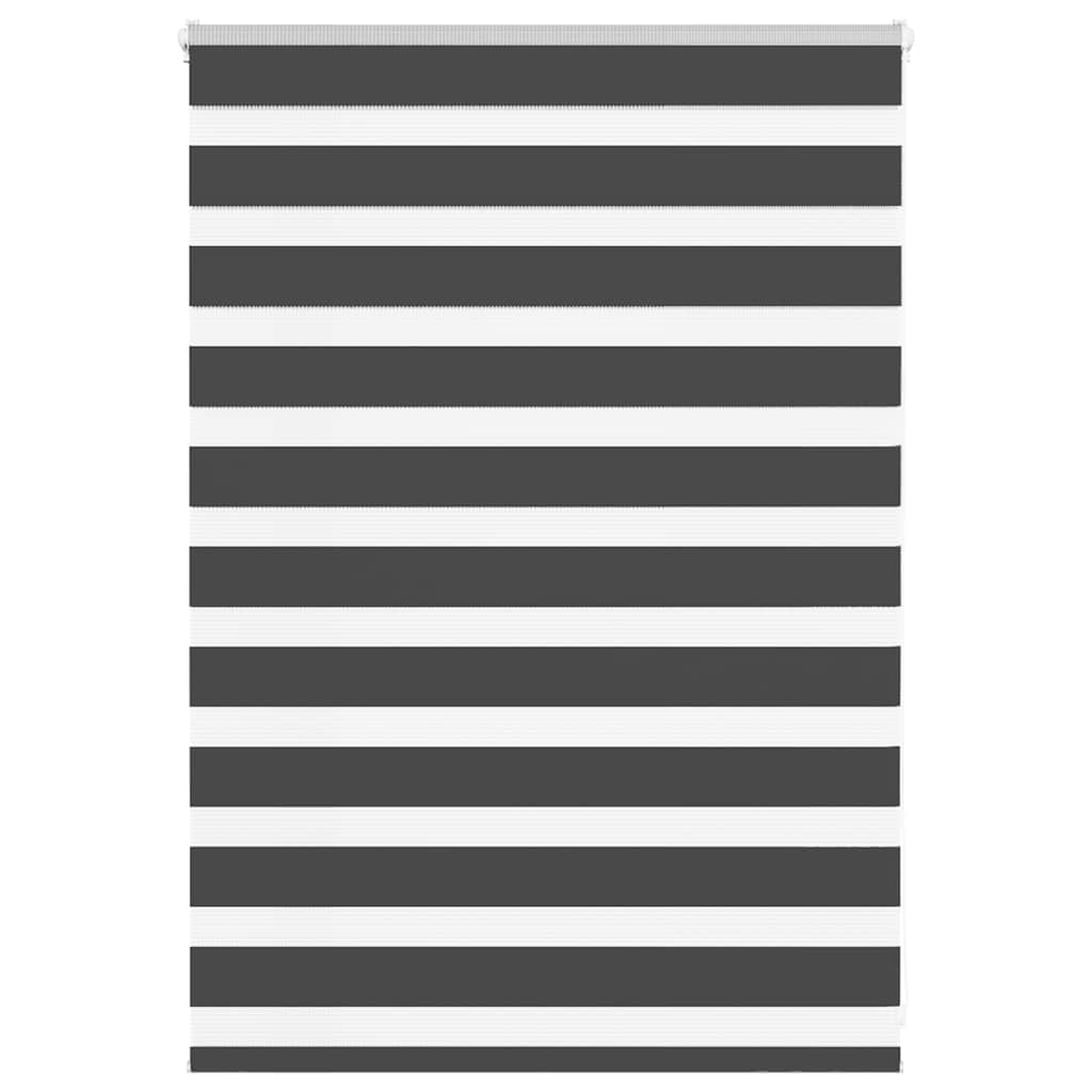 Vidaxl zebra rolgordijn 110x100 cm stofbreedte 105,9 cm zwart