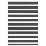 Vidaxl zebra rolgordijn 110x100 cm stofbreedte 105,9 cm zwart