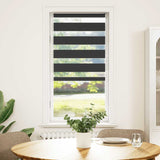 Vidaxl zebra rolgordijn 65x150 cm stofbreedte 60,9 cm zwart