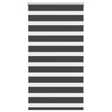 Vidaxl zebra rolgordijn 85x150 cm stofbreedte 80,9 cm zwart