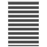 Vidaxl zebra rolgordijn 105x150 cm stofbreedte 100,9 cm zwart