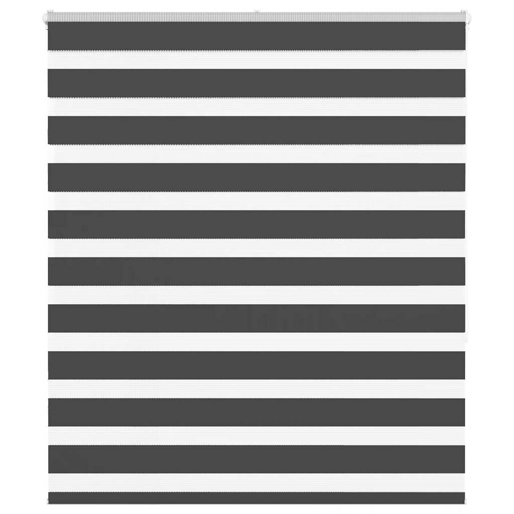 Vidaxl zebra rolgordijn 120x150 cm stofbreedte 115,9 cm zwart