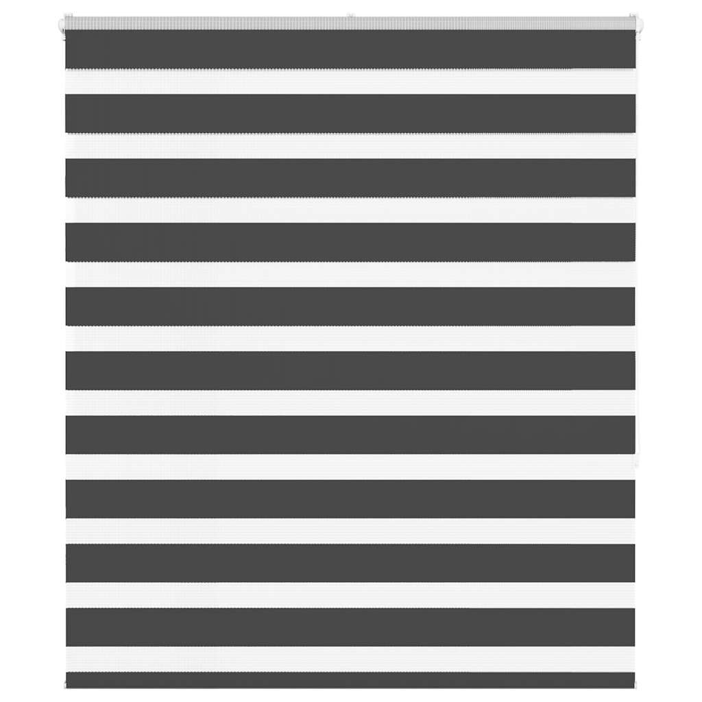 Vidaxl zebra rolgordijn 135x150 cm stofbreedte 130,9 cm zwart
