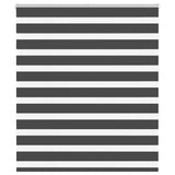 Vidaxl zebra rolgordijn 135x150 cm stofbreedte 130,9 cm zwart