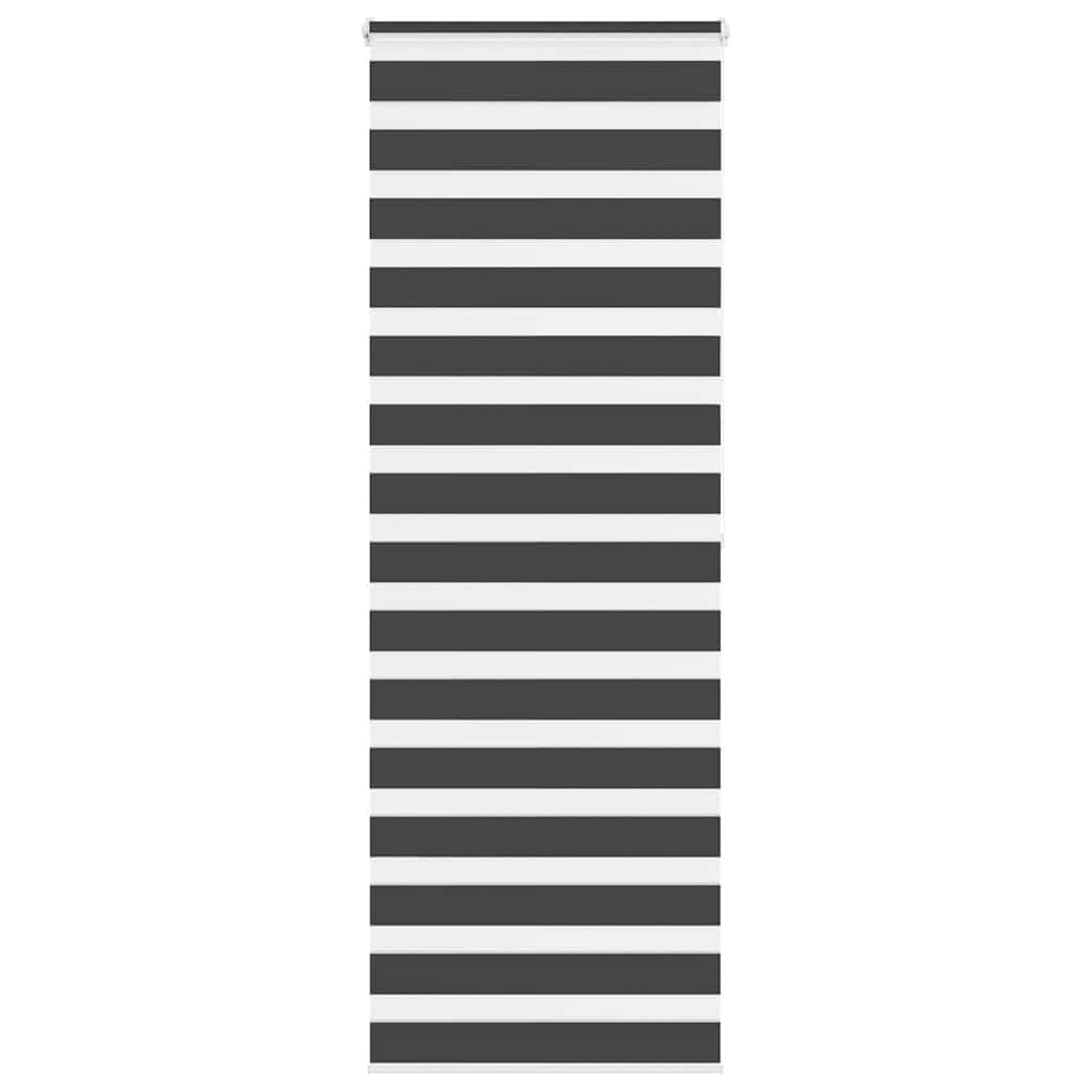 Vidaxl zebra rolgordijn 85x200 cm stofbreedte 80,9 cm zwart