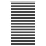 Vidaxl zebra rolgordijn 125x200 cm stofbreedte 120,9 cm zwart