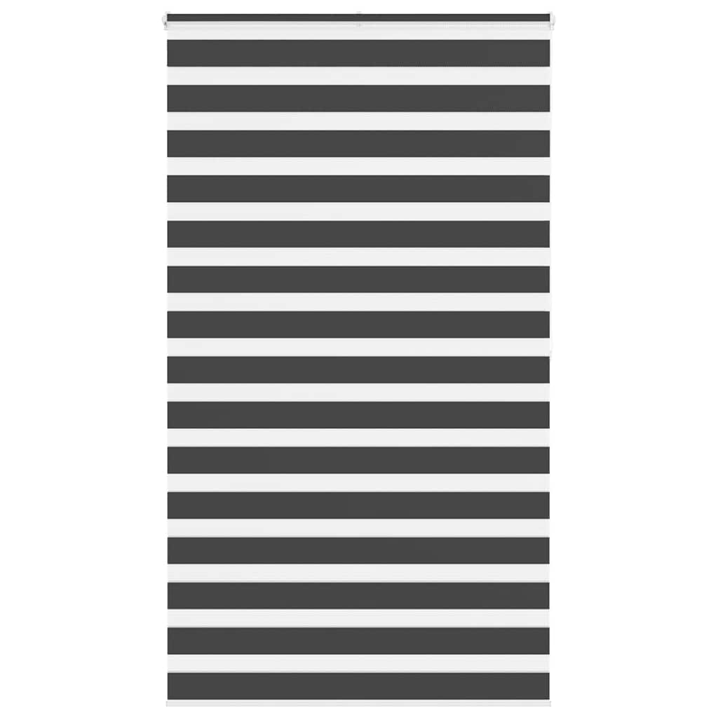 Vidaxl zebra rolgordijn 135x200 cm stofbreedte 130,9 cm zwart