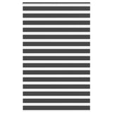 Vidaxl zebra rolgordijn 145x230 cm stofbreedte 140,9 cm zwart