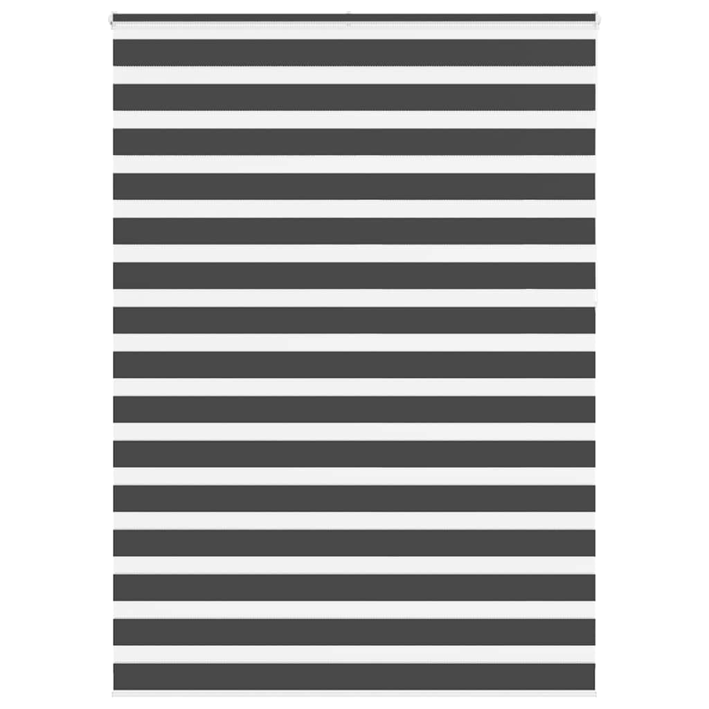 Vidaxl zebra rolgordijn 160x230 cm stofbreedte 155,9 cm zwart