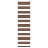 Vidaxl zebra rolgordijn 50x100 cm stofbreedte 45,9cm polyester bruin