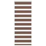Vidaxl zebra rolgordijn 65x100 cm stofbreedte 60,9 cm polyester bruin