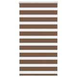 Vidaxl zebra rolgordijn 85x100 cm stofbreedte 80,9 cm polyester bruin
