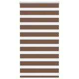 Vidaxl zebra rolgordijn 90x100 cm stofbreedte 85,9 cm polyester bruin