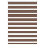 Vidaxl zebra rolgordijn 95x100 cm stofbreedte 90,9 cm polyester bruin