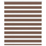 Vidaxl zebra rolgordijn 120x100 cm stofbreedte 115,9cm polyester bruin