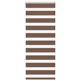 Vidaxl zebra rolgordijn 55x150 cm stofbreedte 50,9 cm polyester bruin