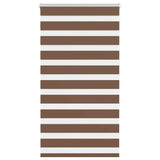 Vidaxl zebra rolgordijn 90x150 cm stofbreedte 85,9 cm polyester bruin