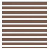 Vidaxl zebra rolgordijn 145x150 cm stofbreedte 140,9cm polyester bruin
