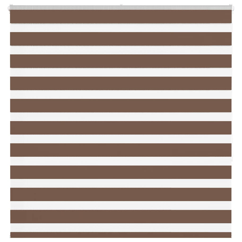 Vidaxl zebra rolgordijn 150x150 cm stofbreedte 145,9cm polyester bruin