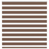 Vidaxl zebra rolgordijn 150x150 cm stofbreedte 145,9cm polyester bruin
