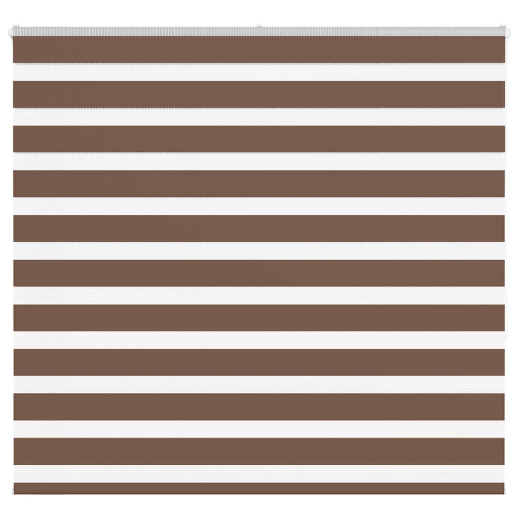 Vidaxl zebra rolgordijn 165x150 cm stofbreedte 160,9cm polyester bruin