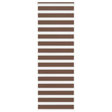 Vidaxl zebra rolgordijn 90x200 cm stofbreedte 85,9 cm polyester bruin