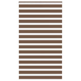 Vidaxl zebra rolgordijn 120x200 cm stofbreedte 115,9cm polyester bruin