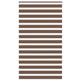 Vidaxl zebra rolgordijn 125x200 cm stofbreedte 120,9cm polyester bruin