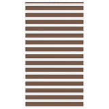 Vidaxl zebra rolgordijn 135x200 cm stofbreedte 130,9cm polyester bruin