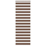 Vidaxl zebra rolgordijn 75x230 cm stofbreedte 70,9 cm polyester bruin